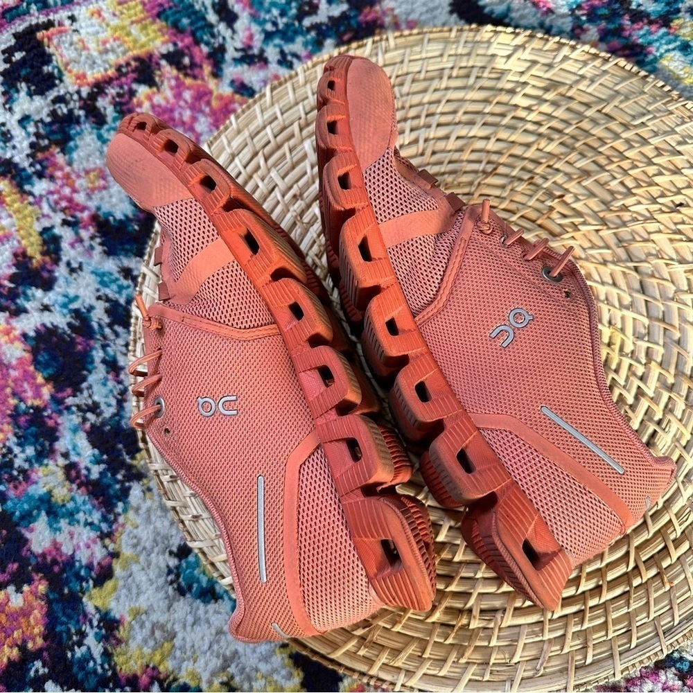 On Running Cloud X Sneaker Orange Womens Size 8 - Picture 8 of 11